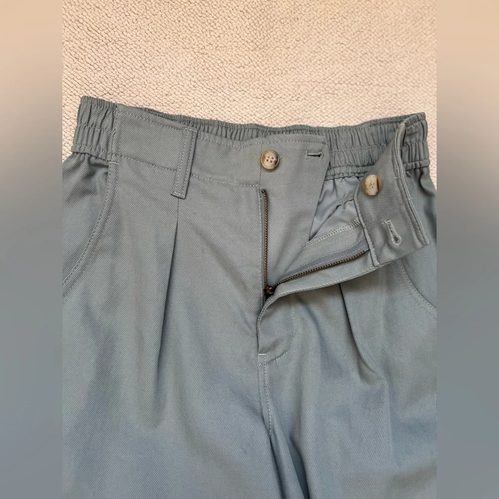 🆕Madewell Women’s The Neale Straight-Leg Pant in Drapeweave Overcast(Blue)Size 2 - Picture 11 of 16